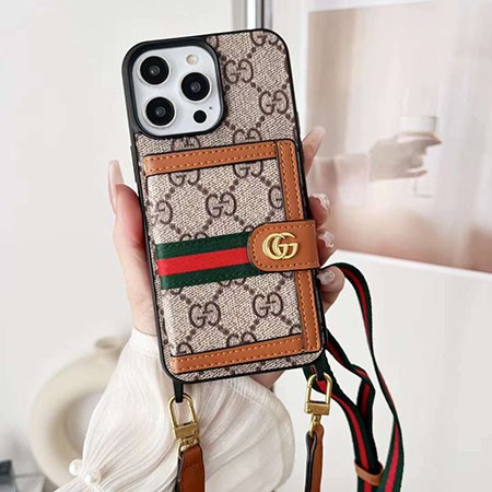 アイホン 13 スマホケースグッチ gucci カード収納