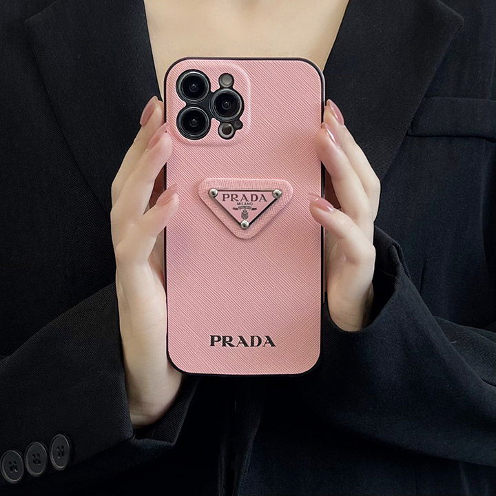 皮製 プラダ prada  アイフォーン 15 スマホケース