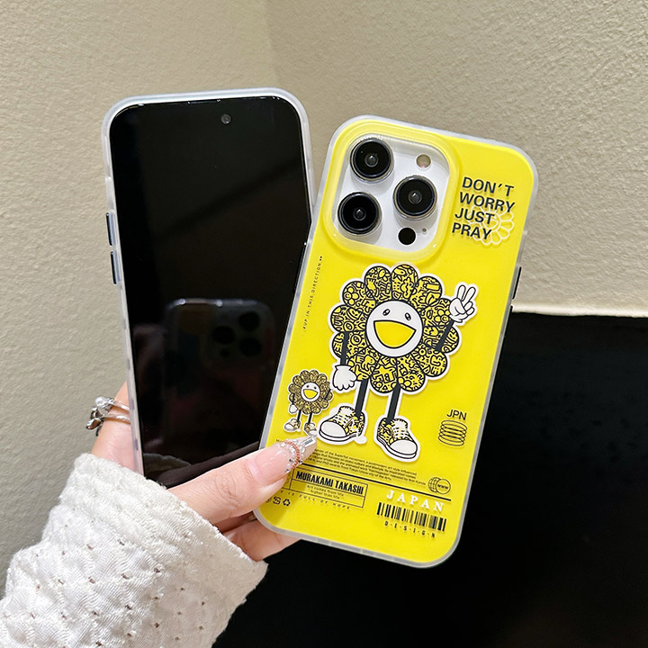 iphone 15 ultra ケース 流行り murakami sunflower