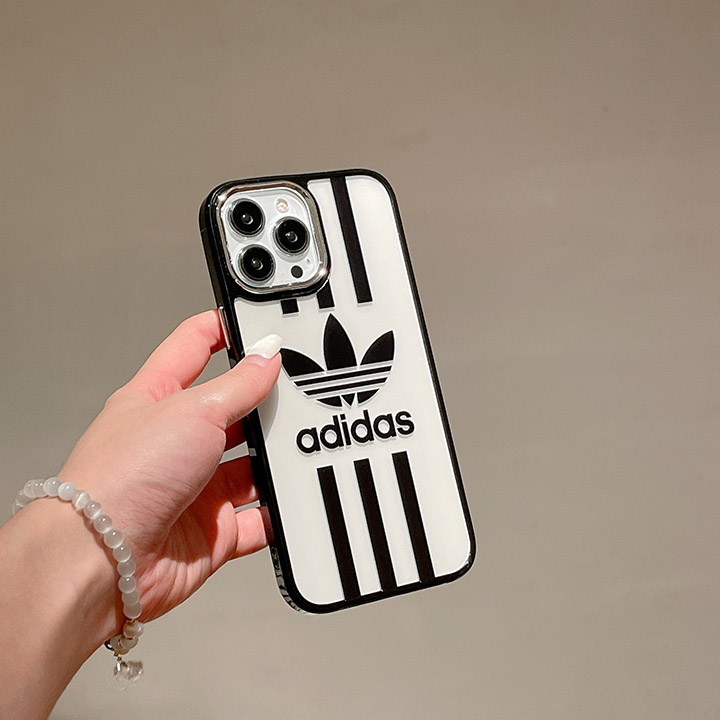 ブランドロゴ iphone 13mimi スマホケース アディダス adidas