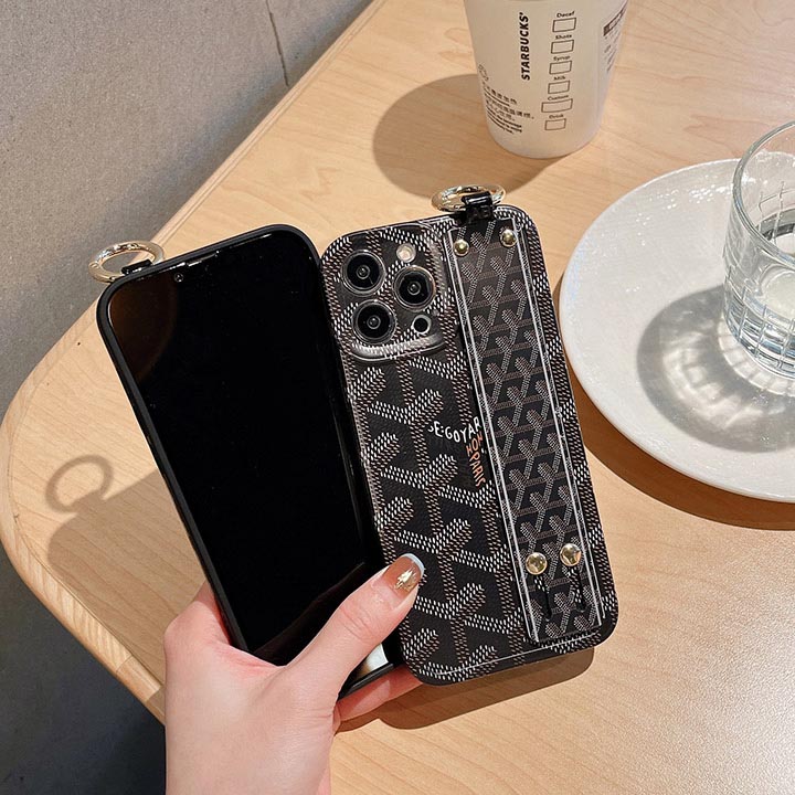 iphone 13プロ goyard風 携帯ケース ブランドロゴ