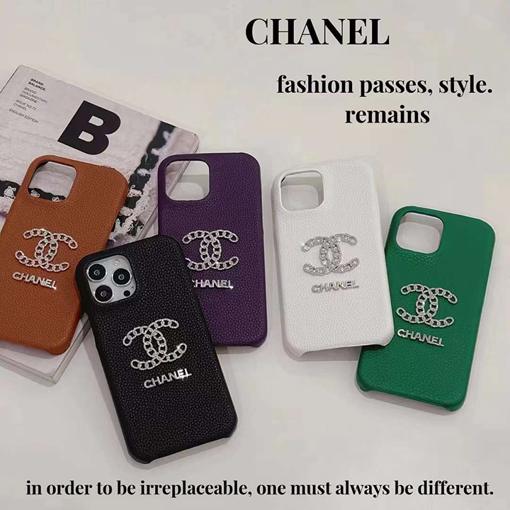 レザー chanel風 iphone 15プロ ケース