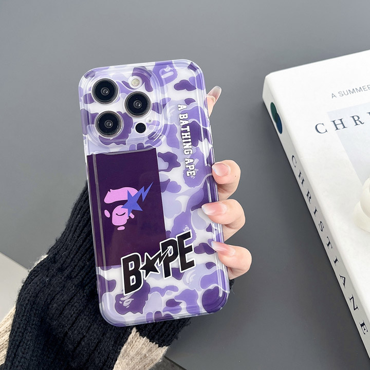 丈夫 bape ア・ベイシング・エイプ アイフォン 13pro max スマホケース