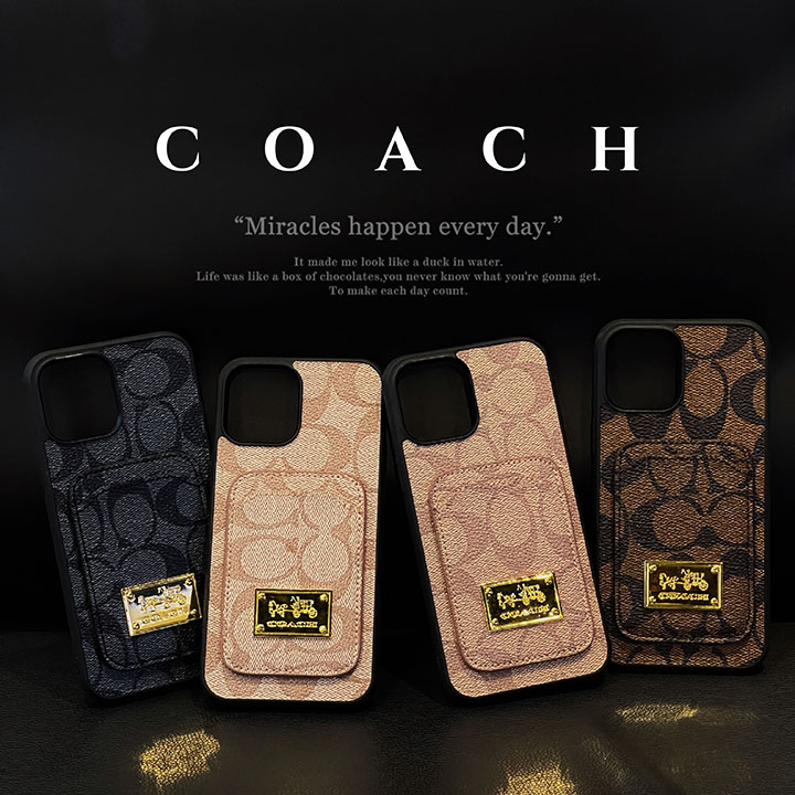 アイフォン 15pro max カバー 男女兼用 coach コーチ