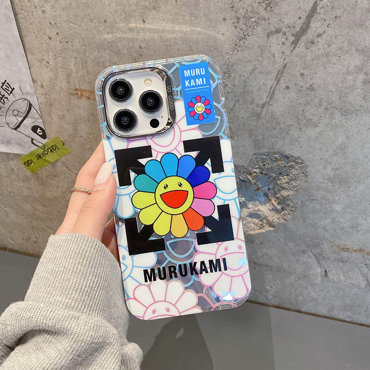 大人気 アイフォン 15 携帯ケース カイカイキキ murakami sunflower
