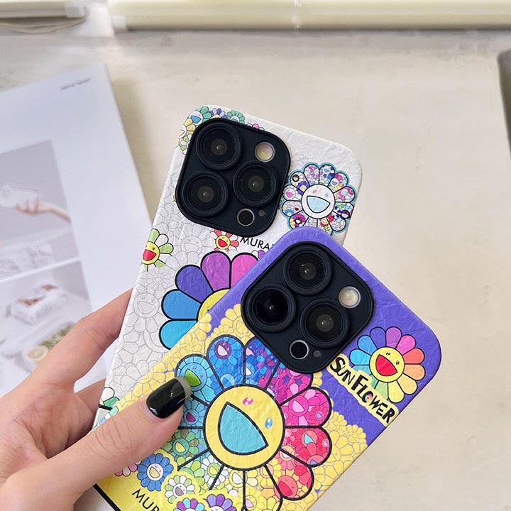 最新型 アイフォーン 14 カバー カイカイキキ murakami sunflower